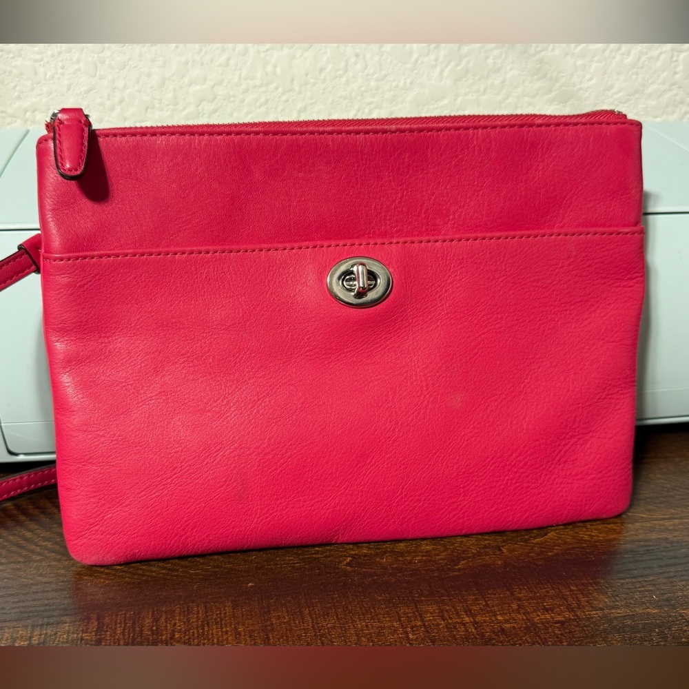 COACH Polly Pebbled Leather Crossbody Bag